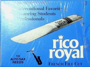 Rico Royal Alto Sax Reeds 3 French File Cut Qty 8