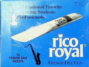Rico Royal Tenor Sax Reeds 4 French File Cut Qty 2