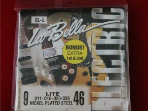 La Bella Lite Gauge 9-46 Nickel Plated Steel Electric Guitar Strings