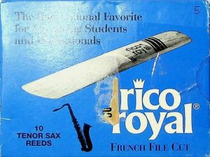 Rico Royal Tenor Sax Reeds 5 French File Cut Qty 4