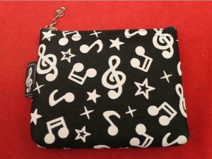 Coin Pouch Music Notes
