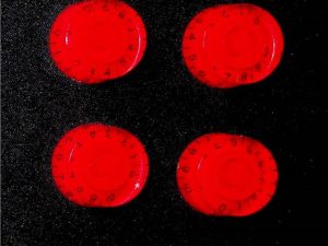 Electric Guitar Buttons – Red