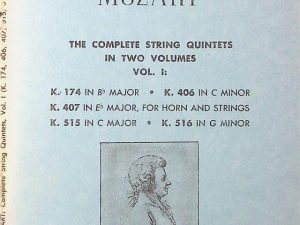 Mozart The Complete String Quintets Mini Score No. 91