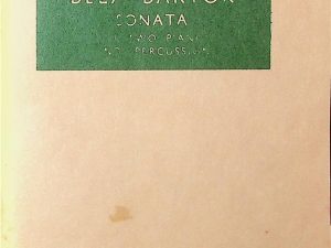 Bela Bartok Sonata for Two Pianos and Percussion Mini Score