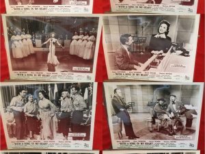 Susan Hayward With a Song in My Heart Film Lobby Cards X 8