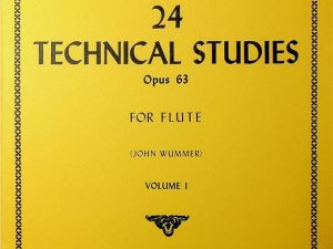 24 Technical Studies Opus 63 for Flute Volume 1