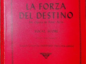 An Opera In Four Acts, Vocal Score