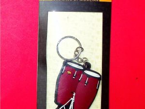 Bongo Drums (Red) Key Chain