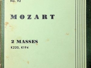 Mozart 2 Masses Mini Score
